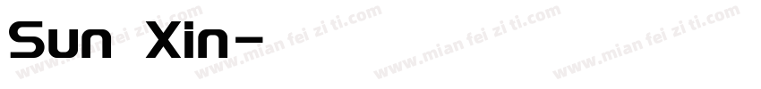Sun Xin字体转换